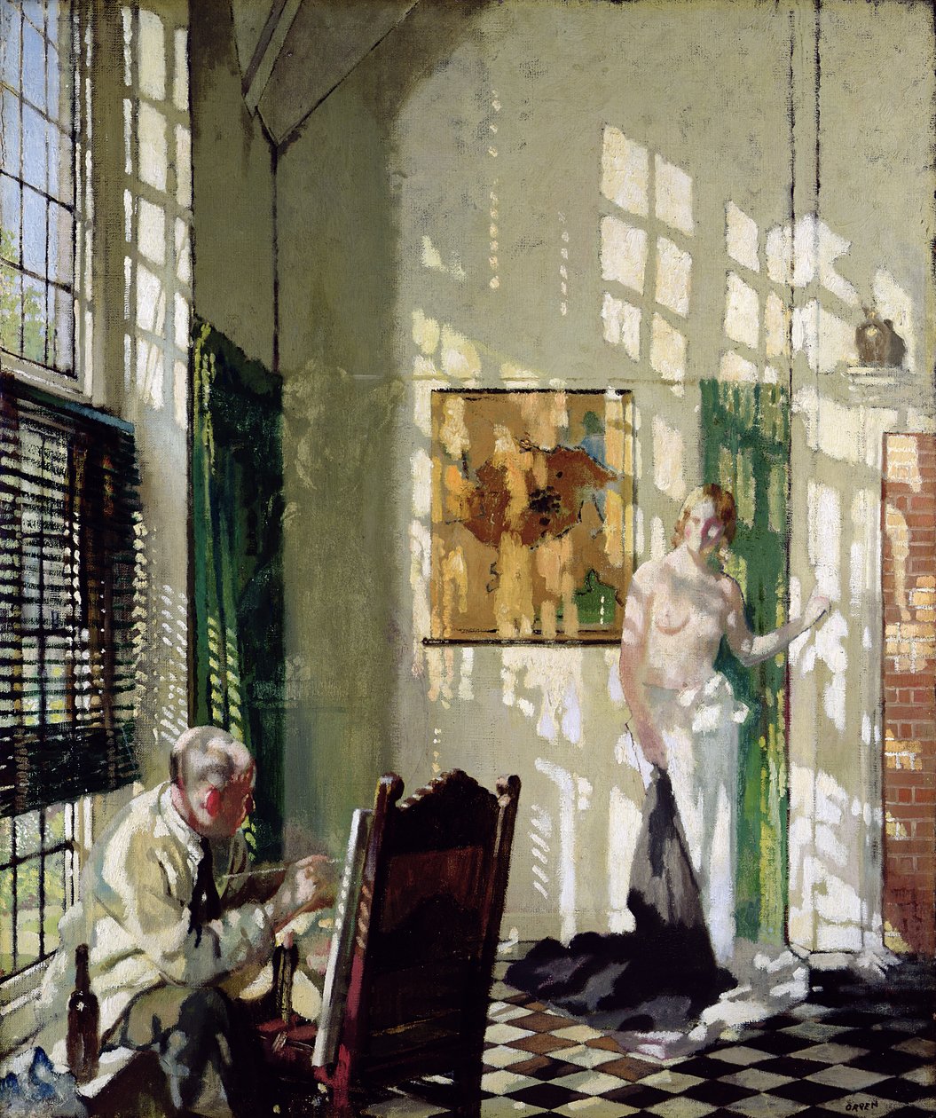 Studio (öljy kankaalle) tekijältä William Orpen