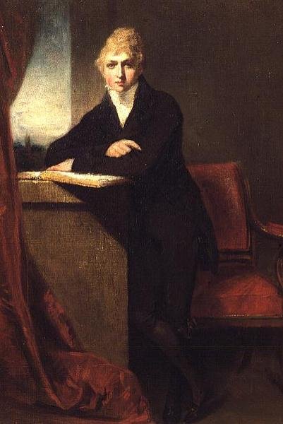 Muotokuva Charles Townleysta (1784-1861) sisätiloissa (öljy kankaalle) tekijältä William Owen