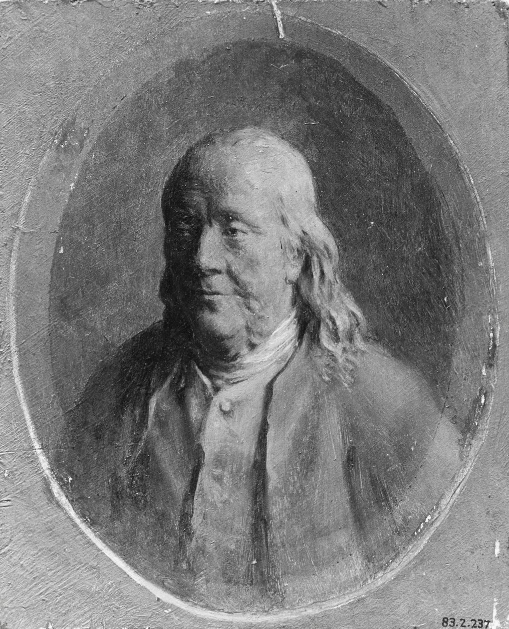Benjamin Franklinin muotokuva, n. 1870-80. tekijältä William P. Babcock