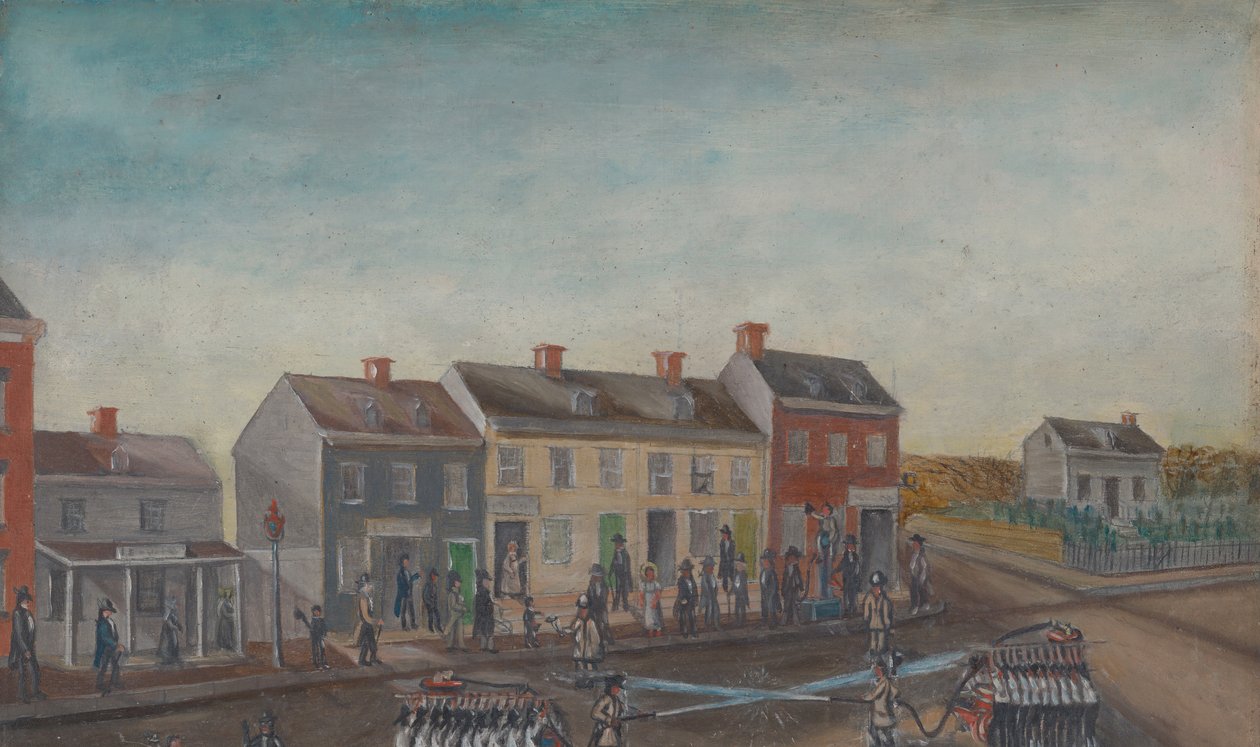 Palomiesten pesupäivä, 1870-luku. tekijältä William P. Chappel