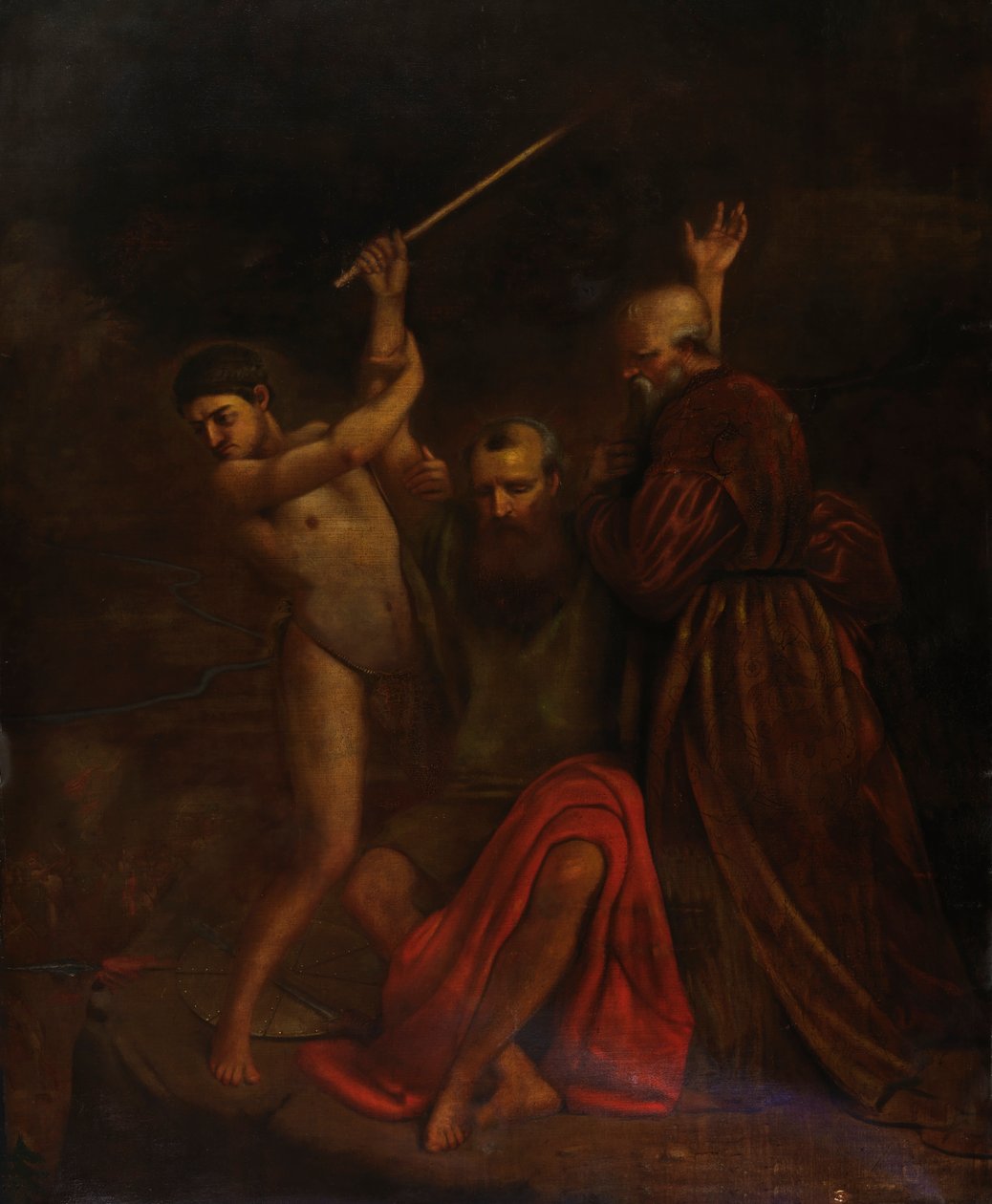 Mooses, Aaron ja Hur Hoorebin vuorella, 1857. tekijältä William Page