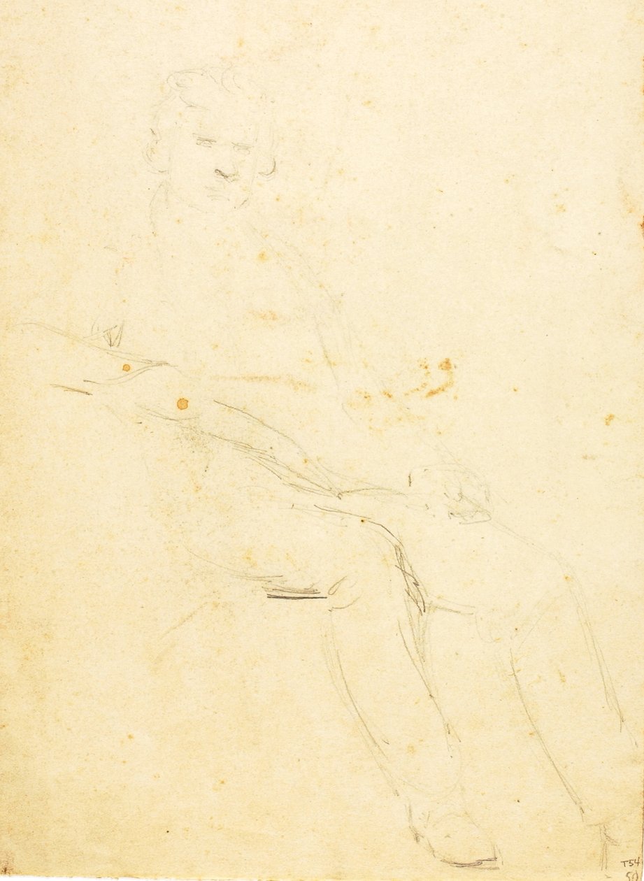 Istuva mieshahmo tekijältä William Page