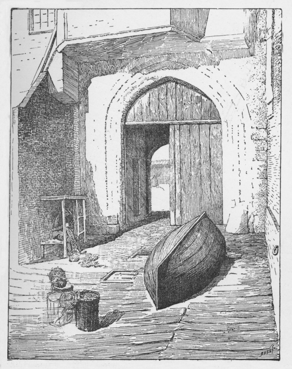 The Water Gate, New Palace Yard, vuodelta 1897 tekijältä William Patten