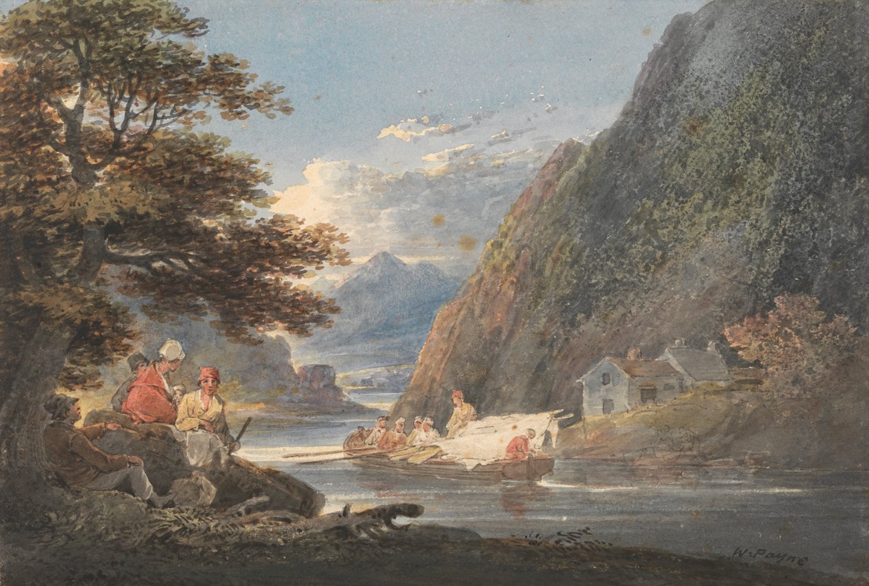 No rio Tivy, perto de Cardigan, País de Gales Finlandês tekijältä William Payne