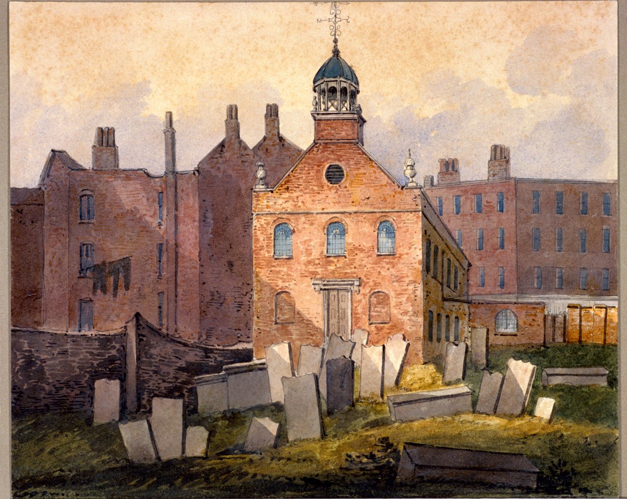 St Marylebone Old Church, Lontoo, vuonna 1815 tekijältä William Pearson
