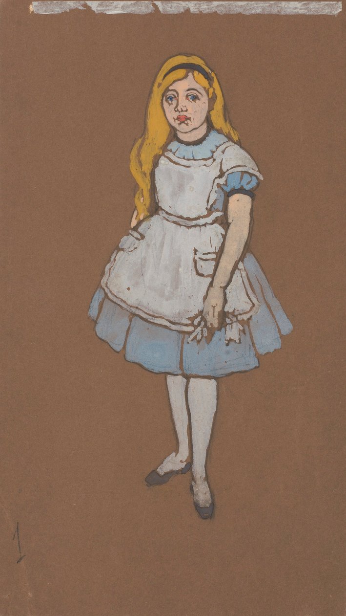 Liisa (pukusuunnittelu elokuvaan Liisa Ihmemaassa, 1915). tekijältä William Penhallow Henderson