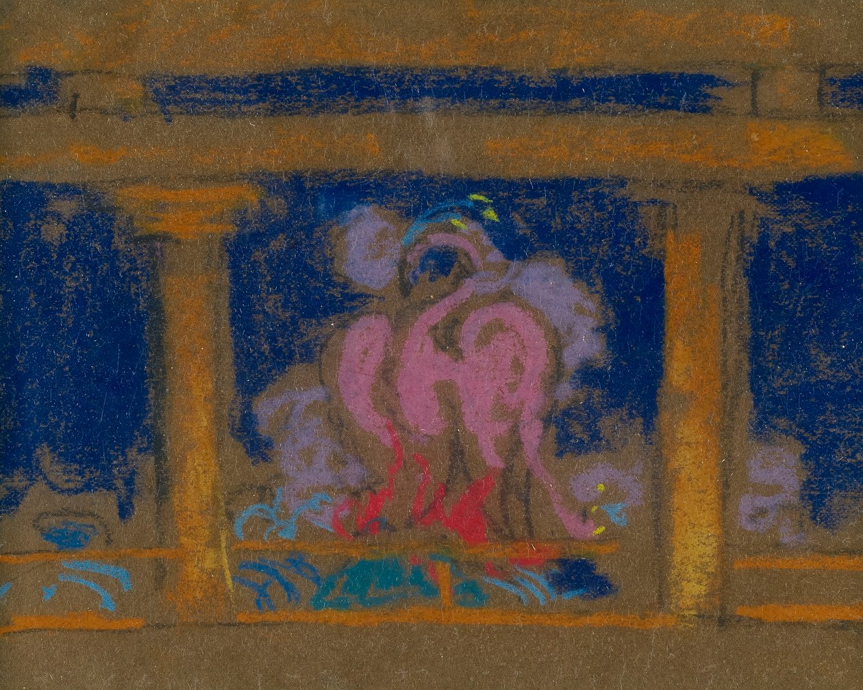 Tutkimus Taivaan tyttären kohtausta varten, Santa Fe, 1915. tekijältä William Penhallow Henderson