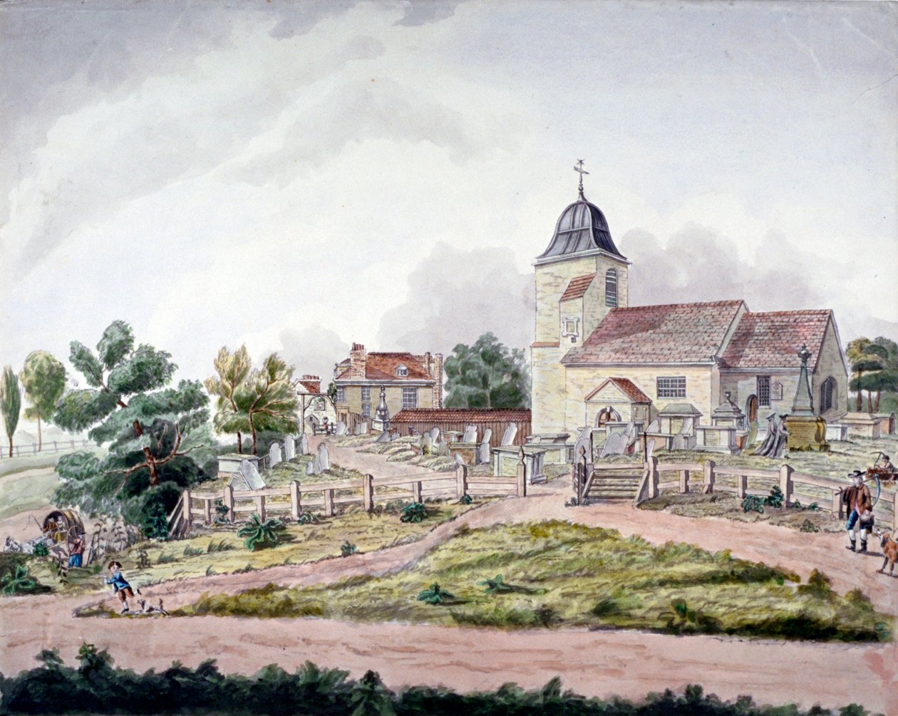 St Pancrasin vanha kirkko, Lontoo, 1761 tekijältä William Pennington