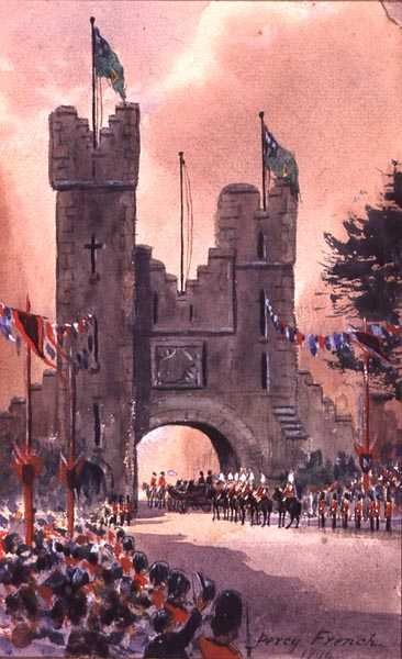Kuningatar Victoria paraatit Dublinin ympärillä tekijältä William Percy French