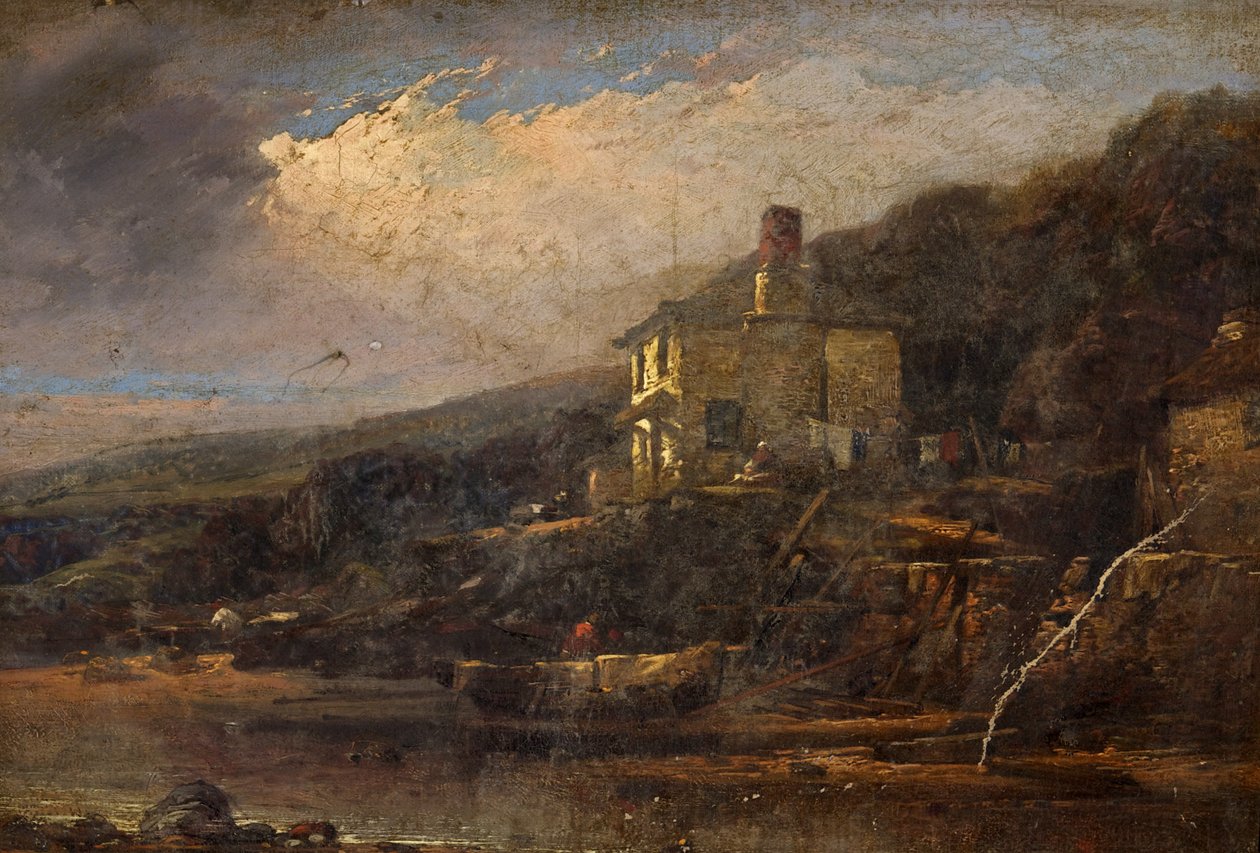 Kalastamökki, Allsands, Etelä-Devon tekijältä William Pitt