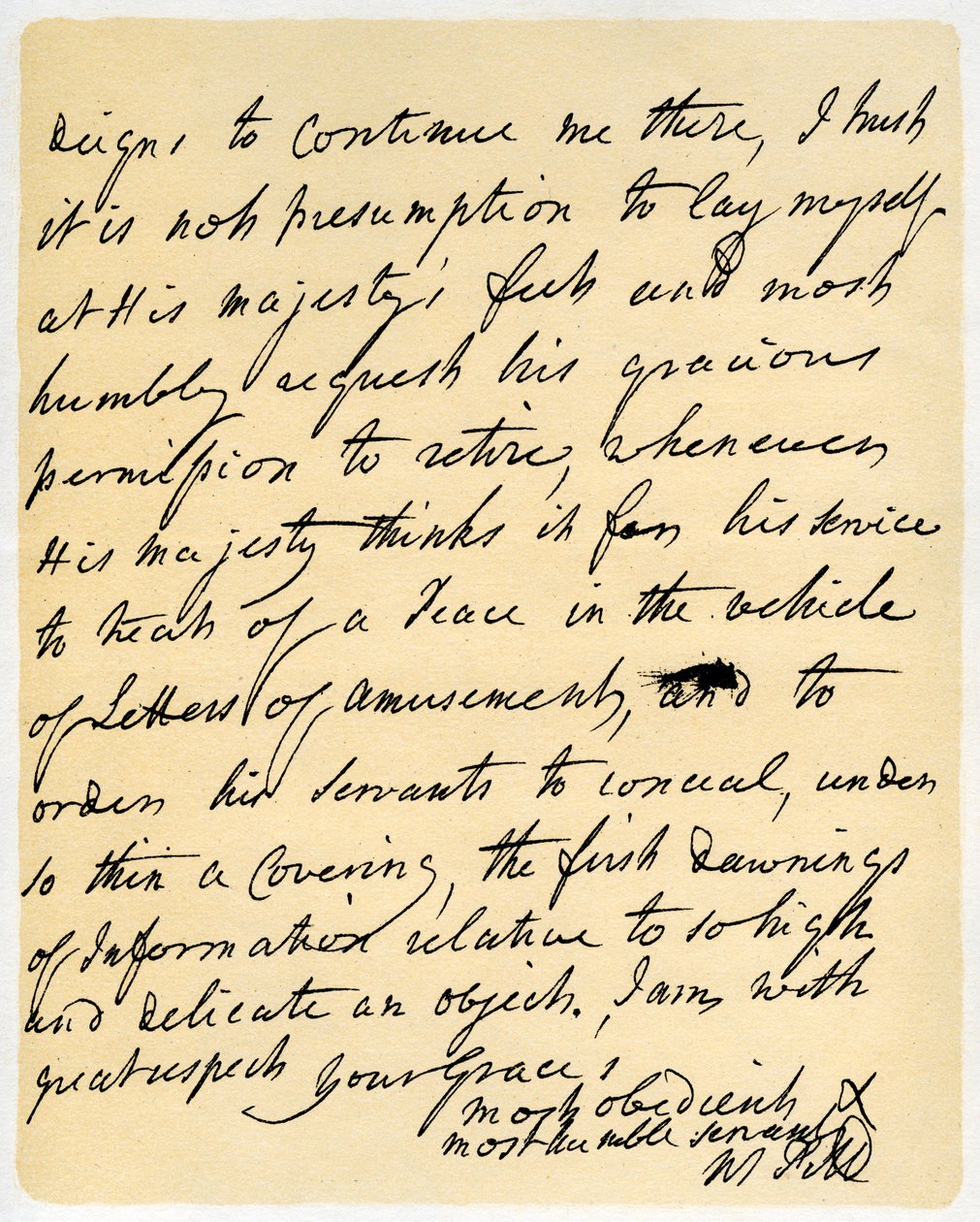 William Pittin kirje Newcastlen herttualle, Hayes, 23. lokakuuta 1759. tekijältä William Pitt