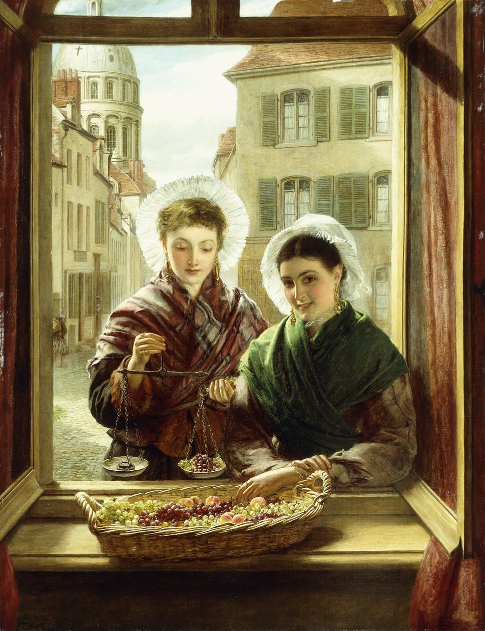 At My Window, Boulogne, 1872 tekijältä William Powell Frith