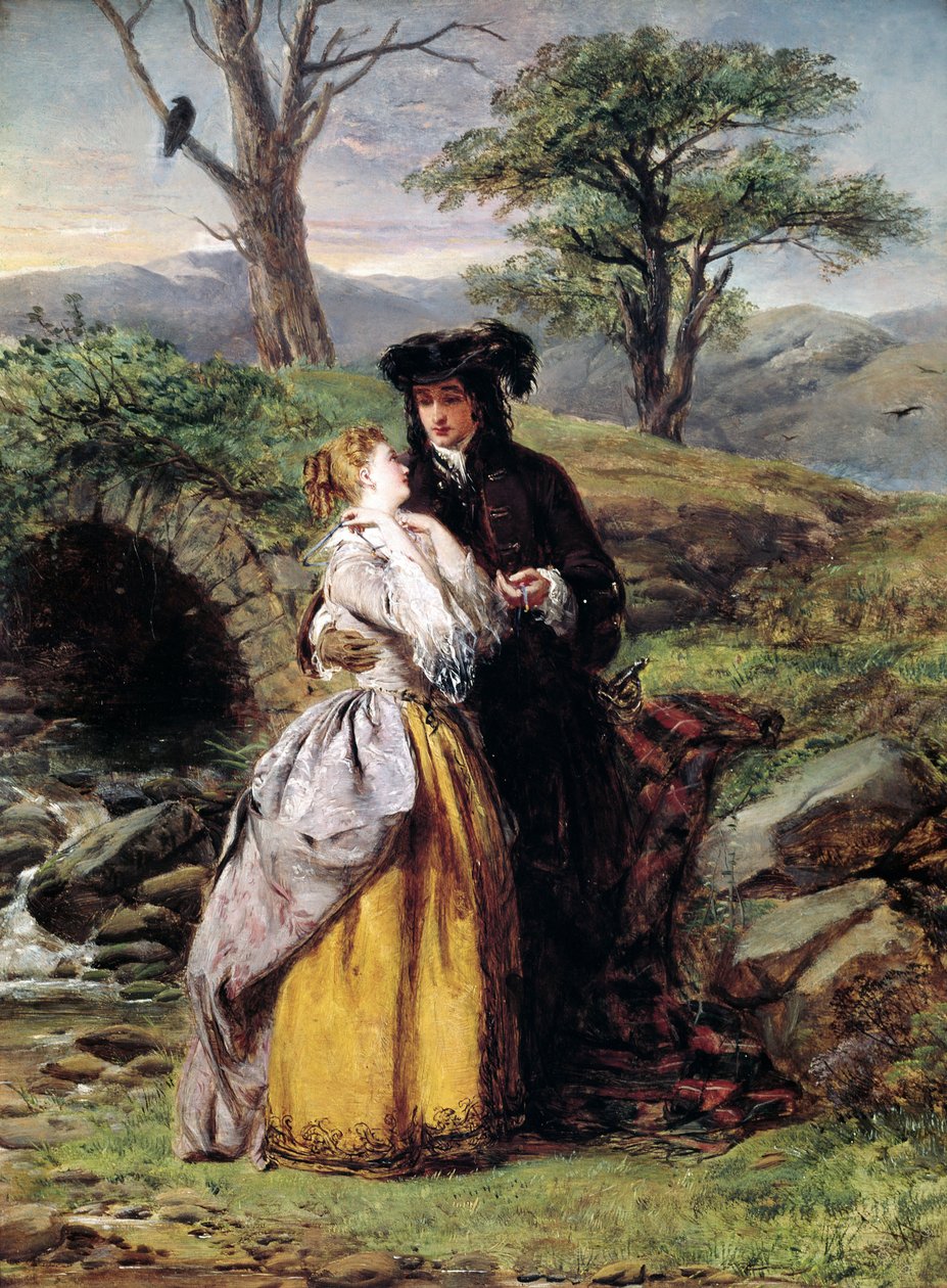 Lammermoorin morsian, inspiraationa Gaetano Donizettin ooppera (maalaus tekijältä William Powell Frith
