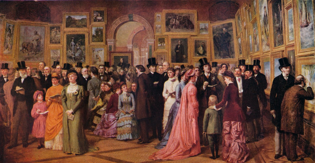 Yksityinen näkymä Royal Academyssa, 1881, 1883 1935 tekijältä William Powell Frith