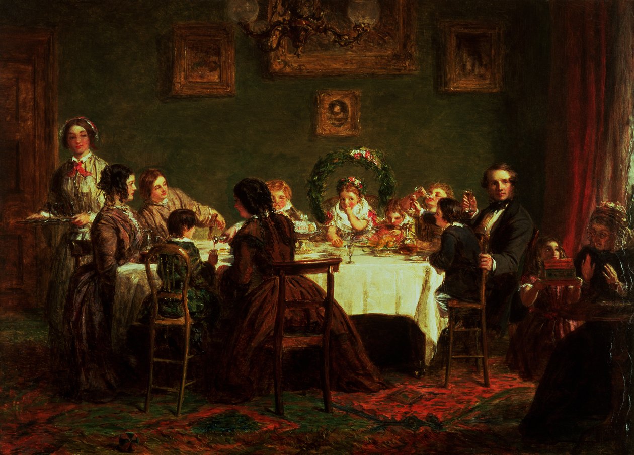 Sketch for "Mony Happy Returns of the Day" (öljy aluksella) (katso myös 38250) tekijältä William Powell Frith