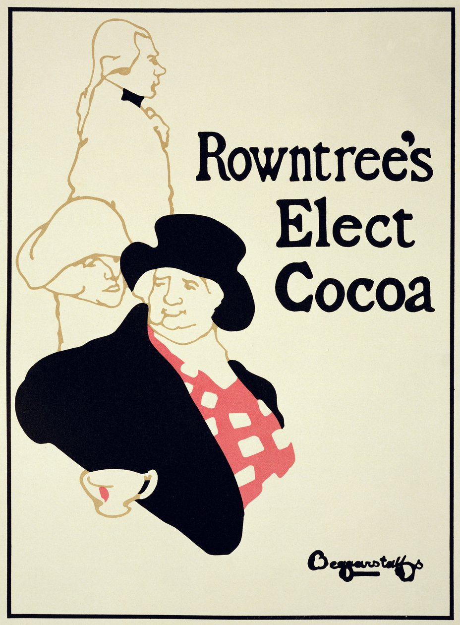 Jäljennös julisteesta, jossa mainostetaan "Rowntree