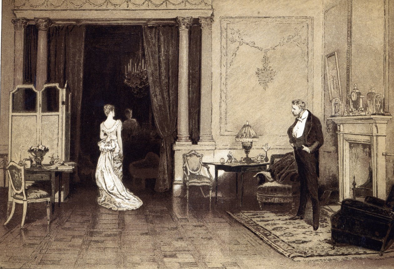 Ensimmäinen pilvi, "Leisure Hour" tekijältä William Quiller (after) Orchardson