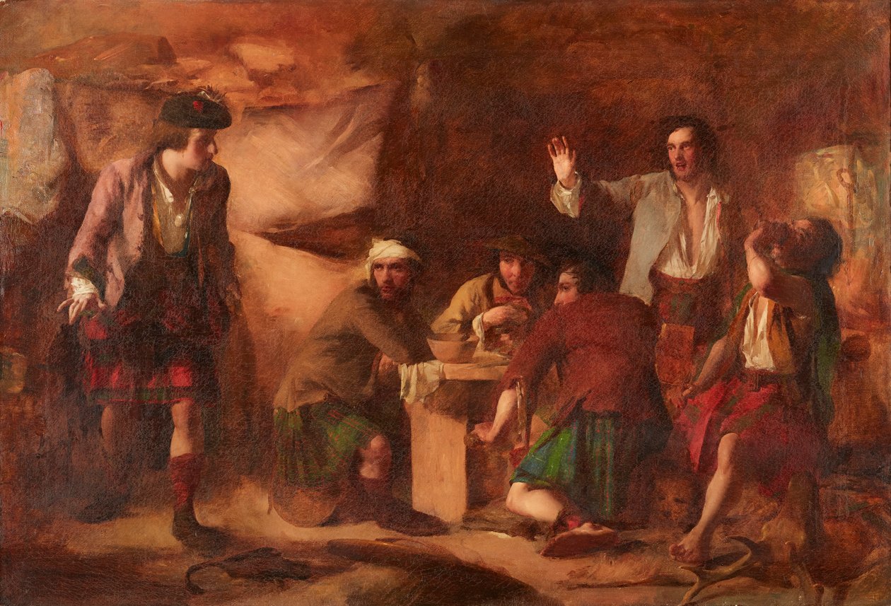 Prinssi Charles Edward ja katerianit (öljy kankaalle) tekijältä William Quiller Orchardson