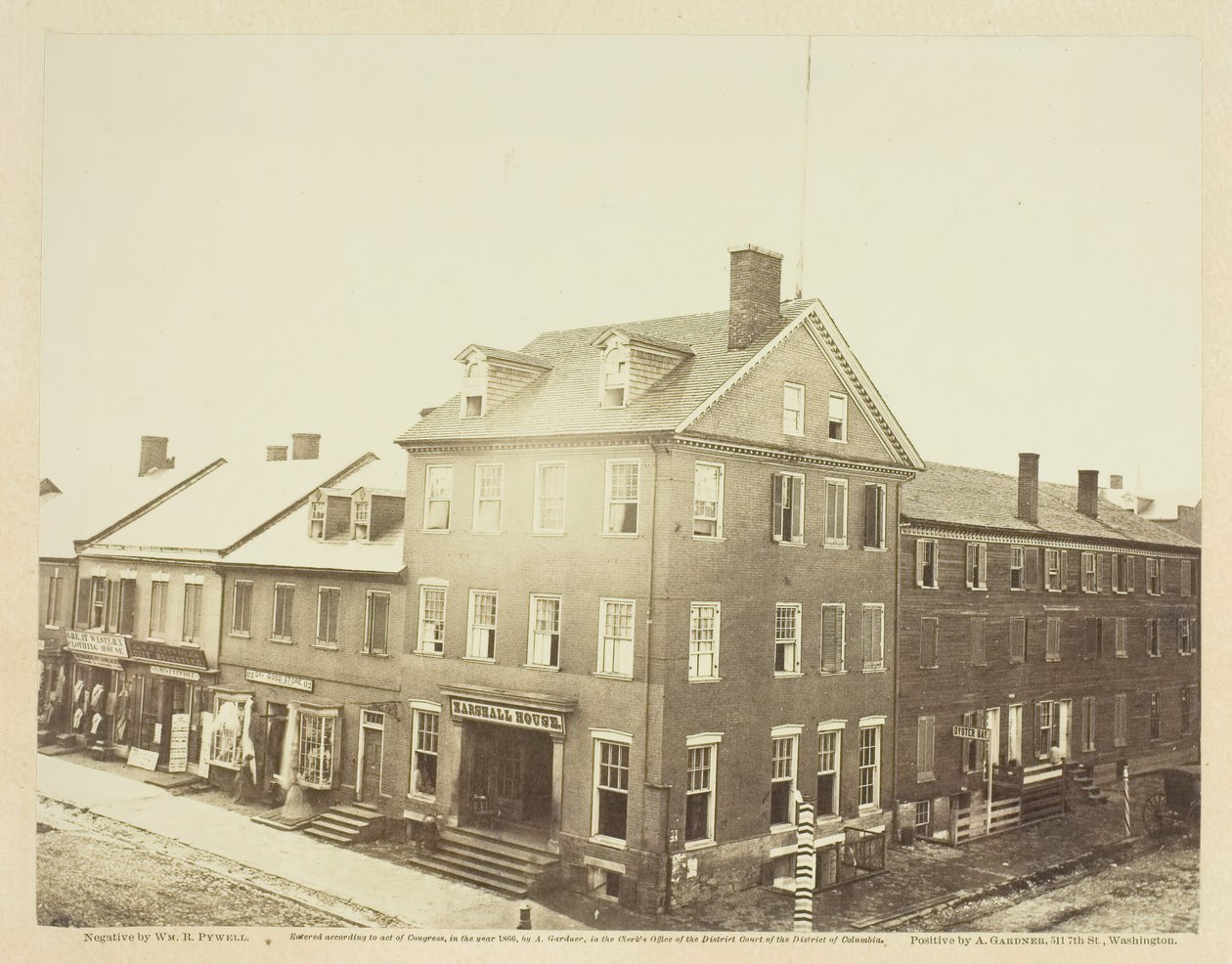 Marshall House, Alexandria, Virginia, elokuu 1862. tekijältä William R. Pywell