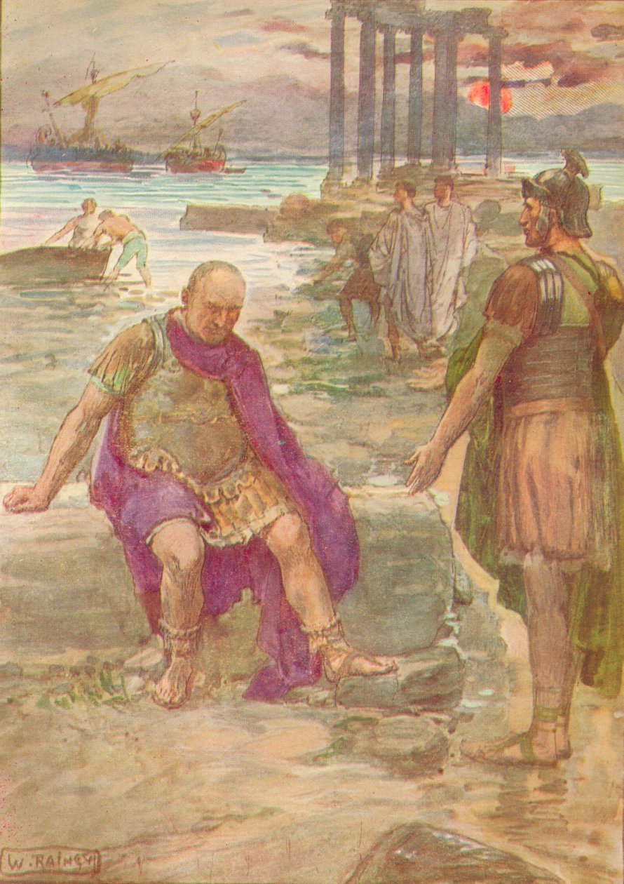 Gaius Marius istumassa maanpaossa Karthagon raunioiden keskellä, 1912 1912 tekijältä William Rainey