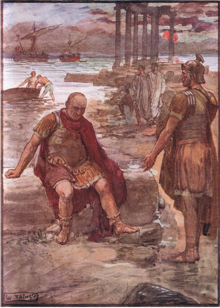 Karthagon raunioiden keskellä karkotettu Marius T C & E C Jack Ltd:n julkaisemasta Plutarch Livesista tekijältä William Rainey
