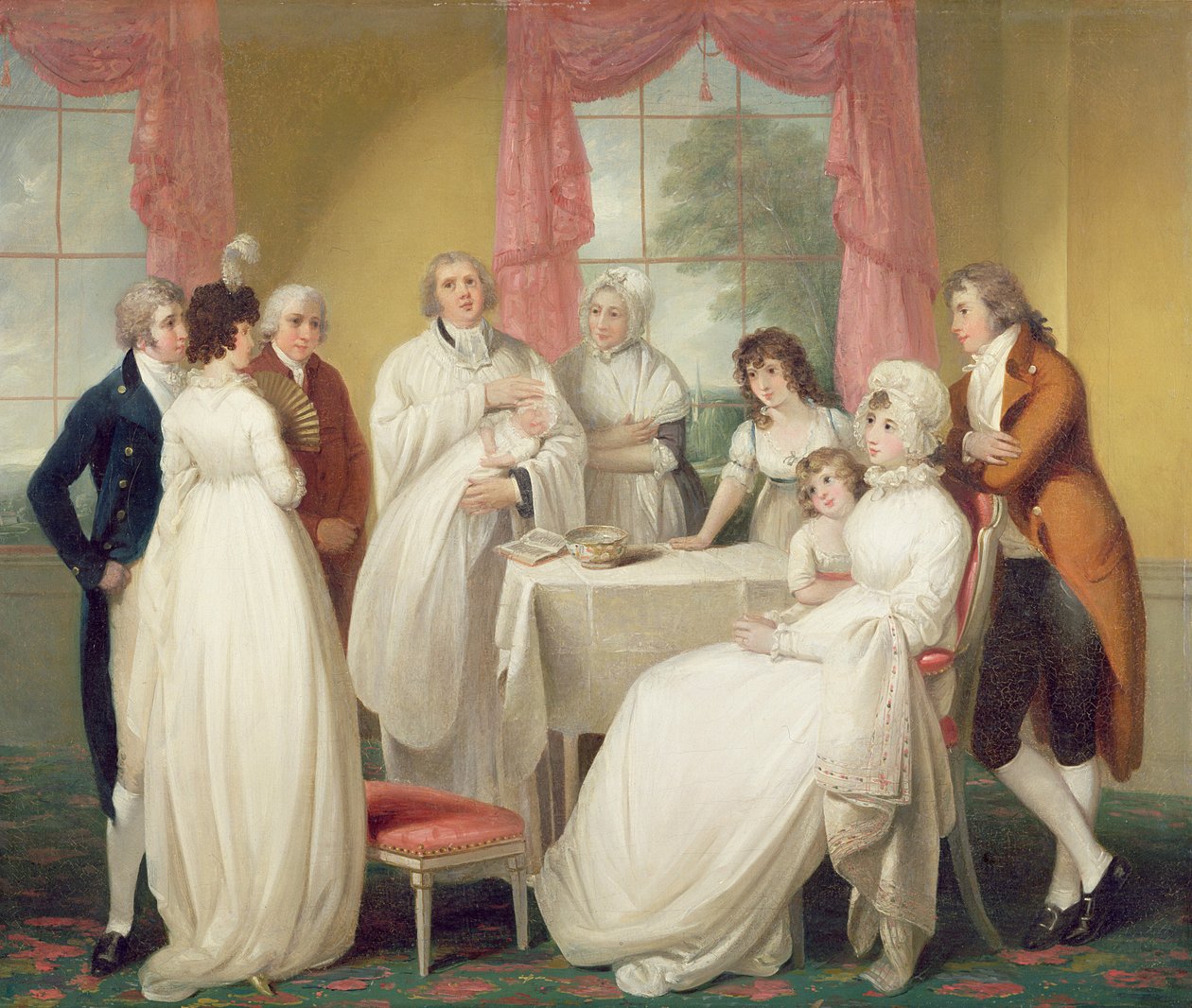 Perillisen ristiäiset, n. 1799 (öljy kankaalle) katso myös 152732 tekijältä William Redmore Bigg