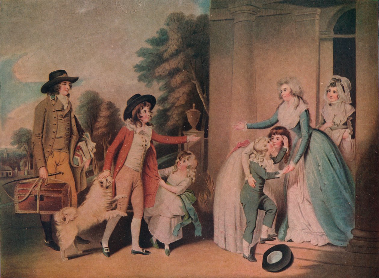 Dulce Domum eli paluu koulusta, 1790, 1919 tekijältä William Redmore Bigg