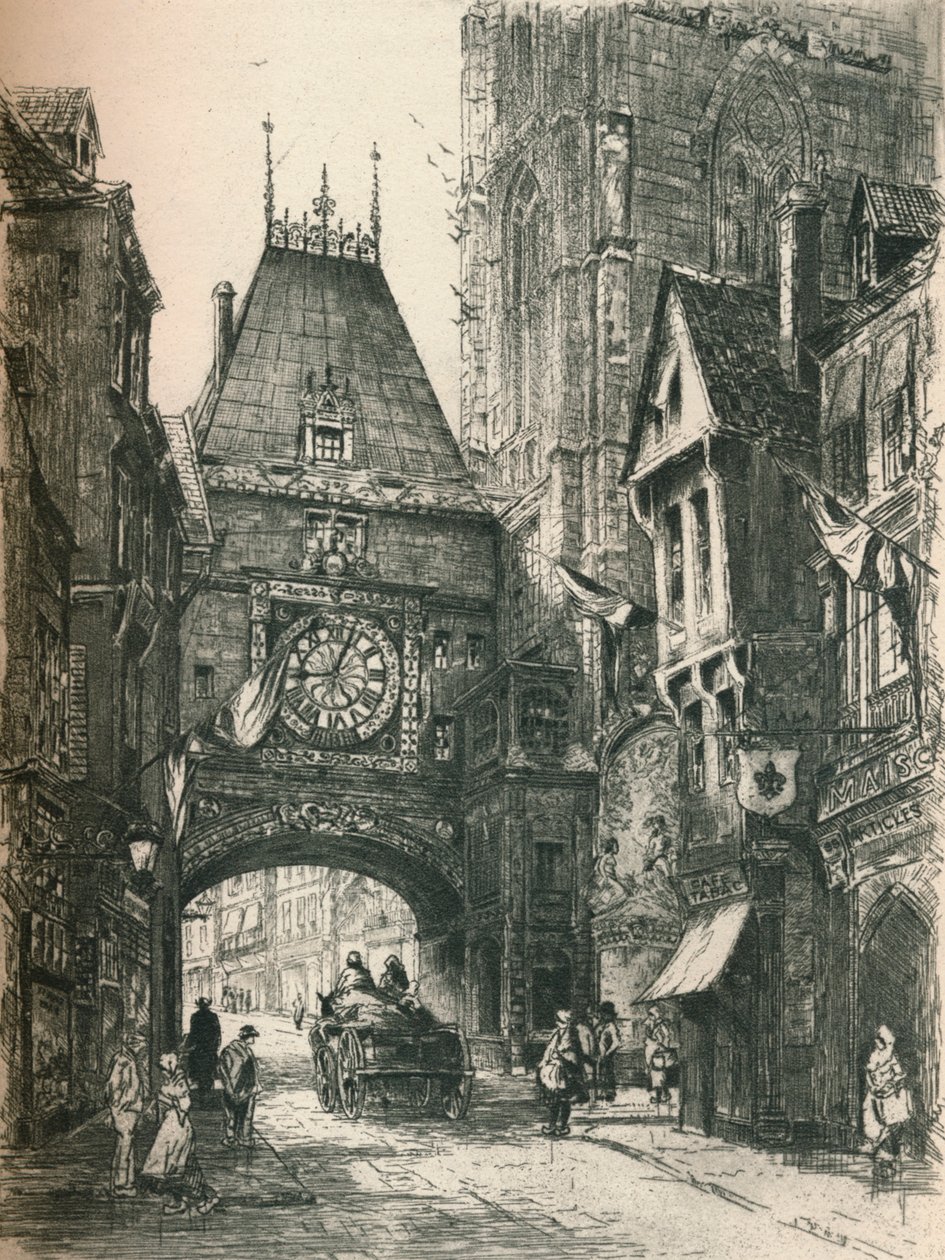 Suuri kello, Rouen, 1800-luku. 1925 tekijältä William Renison