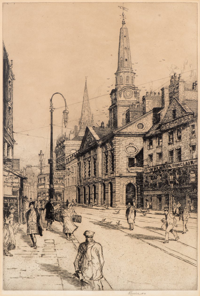 Old Town House, Dundee, n. 1930 (etsaus) tekijältä William Renison