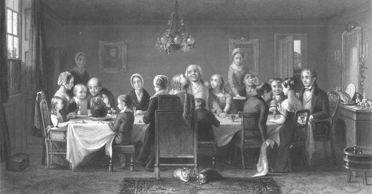 "The Christmas Pudding", 1860-luku tekijältä William Ridgway