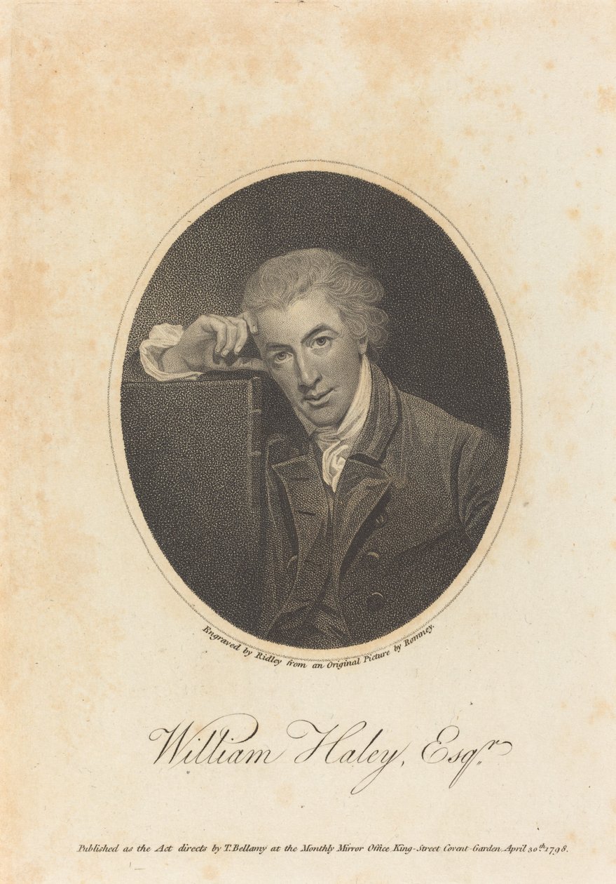 William Hayley, Esq. tekijältä William Ridley after George Romney