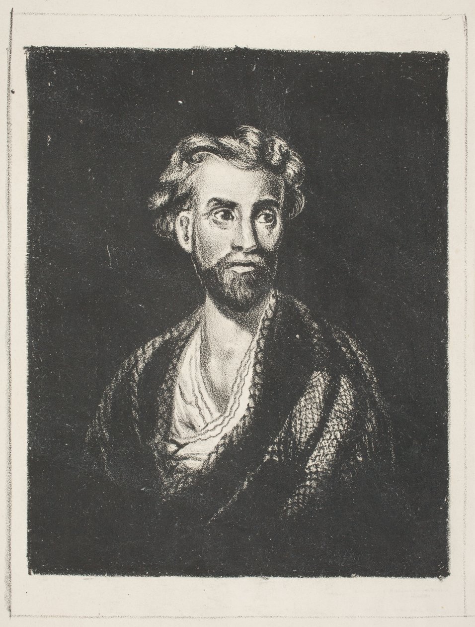 Miehen muotokuva (profeetta), vuonna 1979 (litho) tekijältä William Rimmer