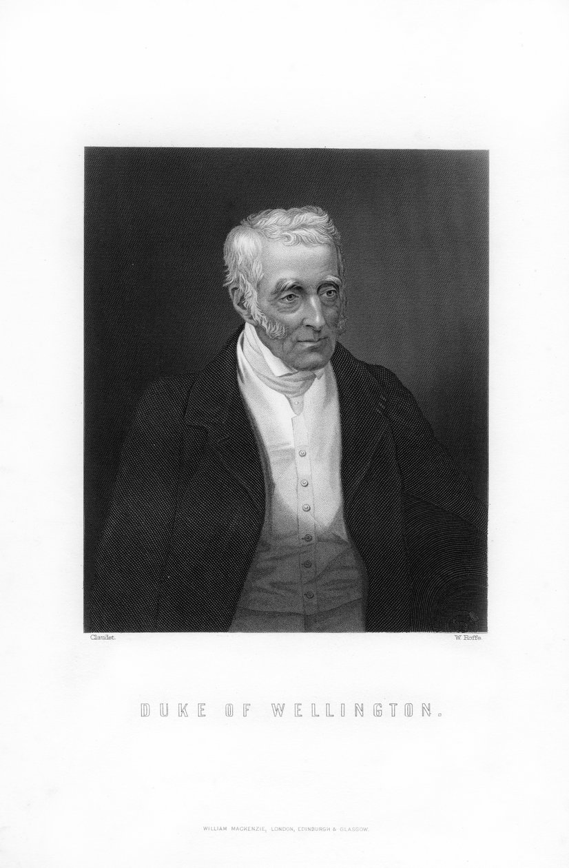Arthur Wellesley, Wellingtonin ensimmäinen herttua, brittiläinen sotilas ja valtiomies, 1893. tekijältä William Roffe