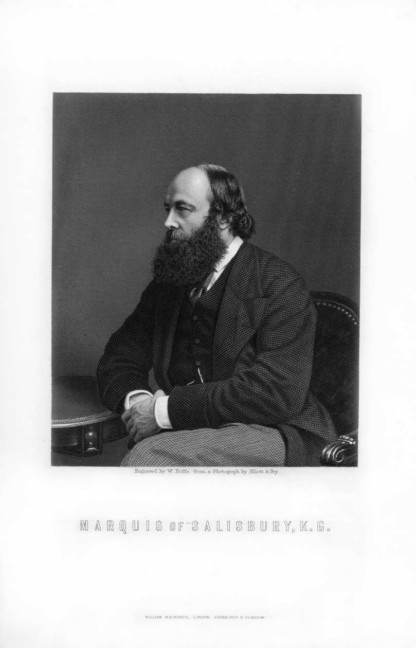 Robert Gascoyne-Cecil, Salisburyn kolmas markiisi, Britannian valtiomies ja pääministeri, 1893. tekijältä William Roffe