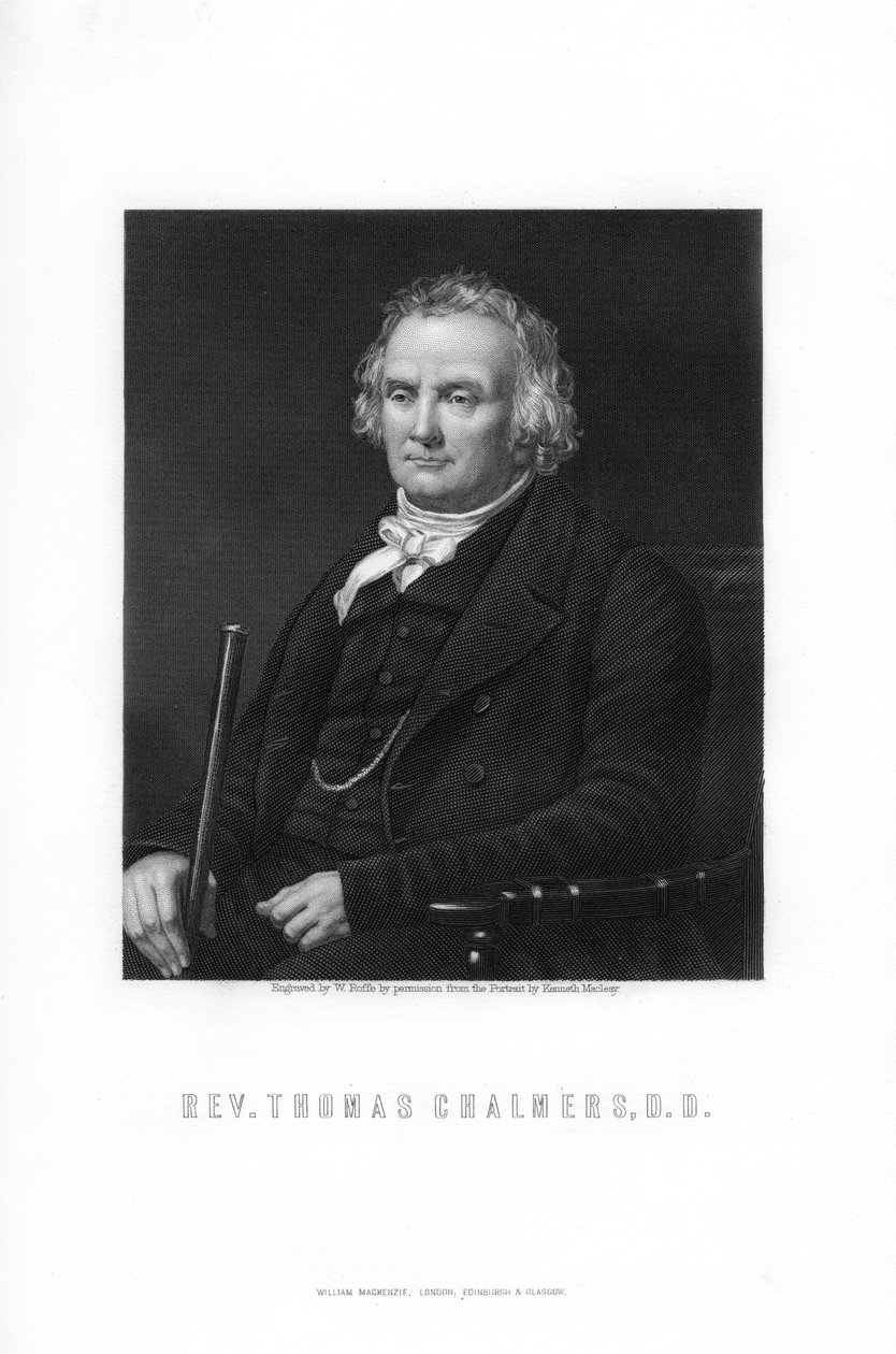 Thomas Chalmers, Skotlannin vapaakirkon johtaja, 1893. tekijältä William Roffe