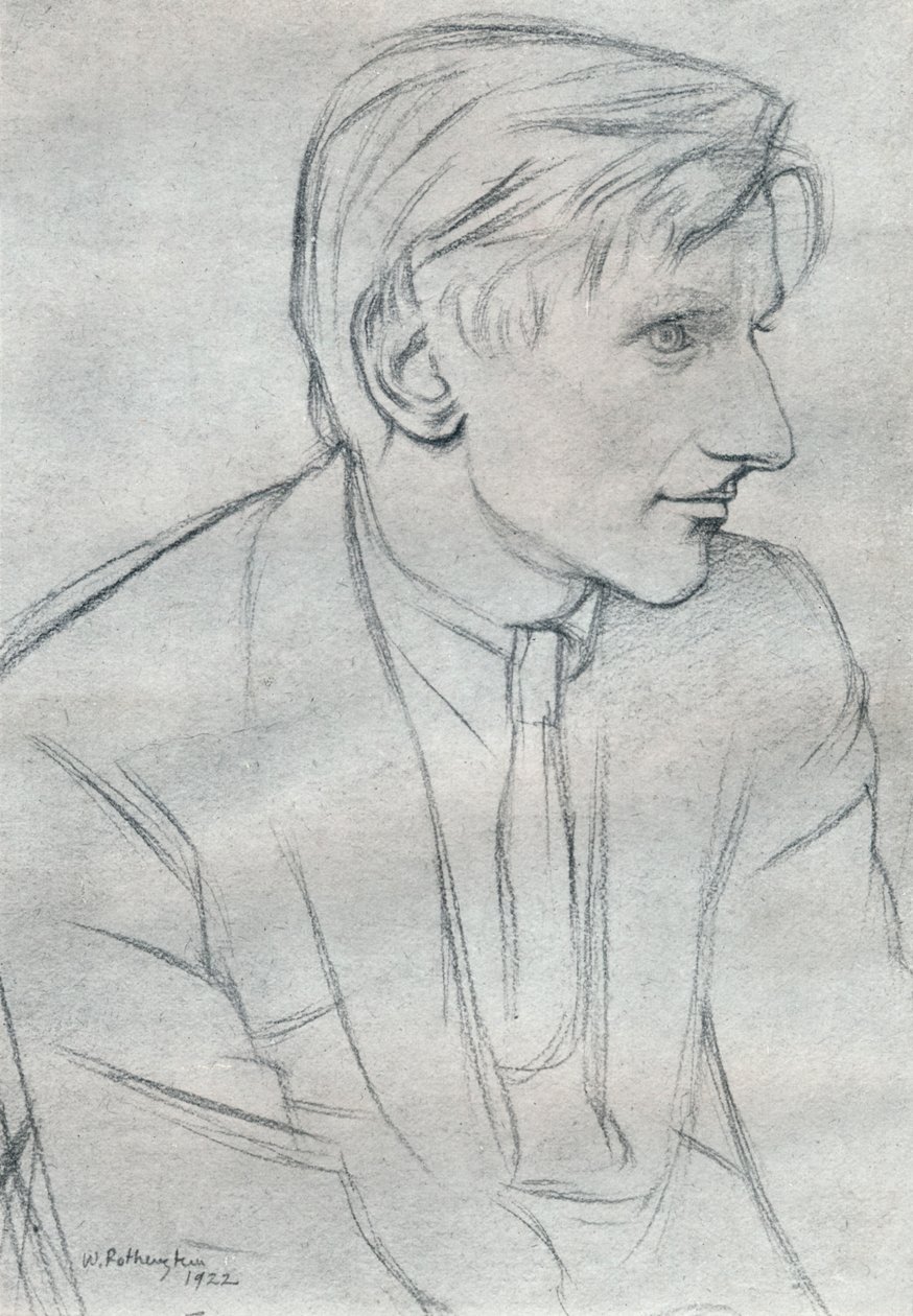 "Edmund Charles Blunden 1896-1974 tekijältä William Rothenstein
