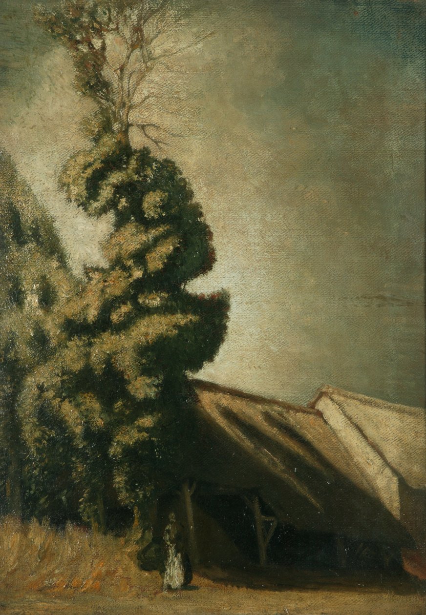 Le Grand If Vert, n. 1900 (öljy kankaalle) tekijältä William Rothenstein