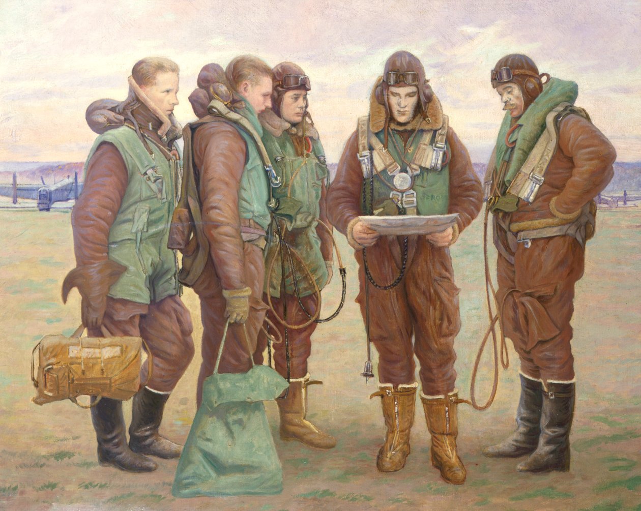 Lentäjät Tangmeressa tekijältä William Rothenstein