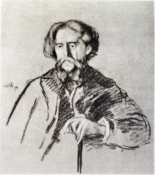 Alphonse Daudetin (1840-97) muotokuva tekijältä William Rothenstein