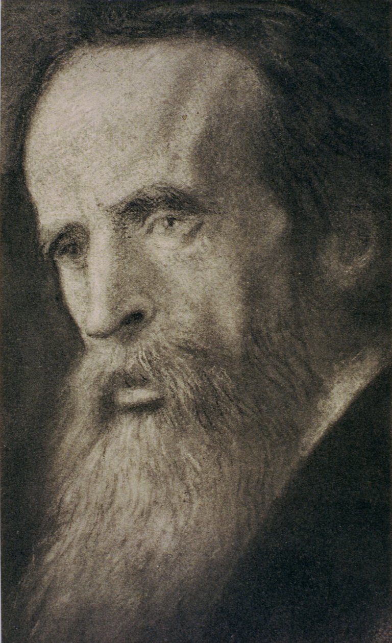 Sir Leslie Stephenin (1832-1904) muotokuva (litho) tekijältä William Rothenstein