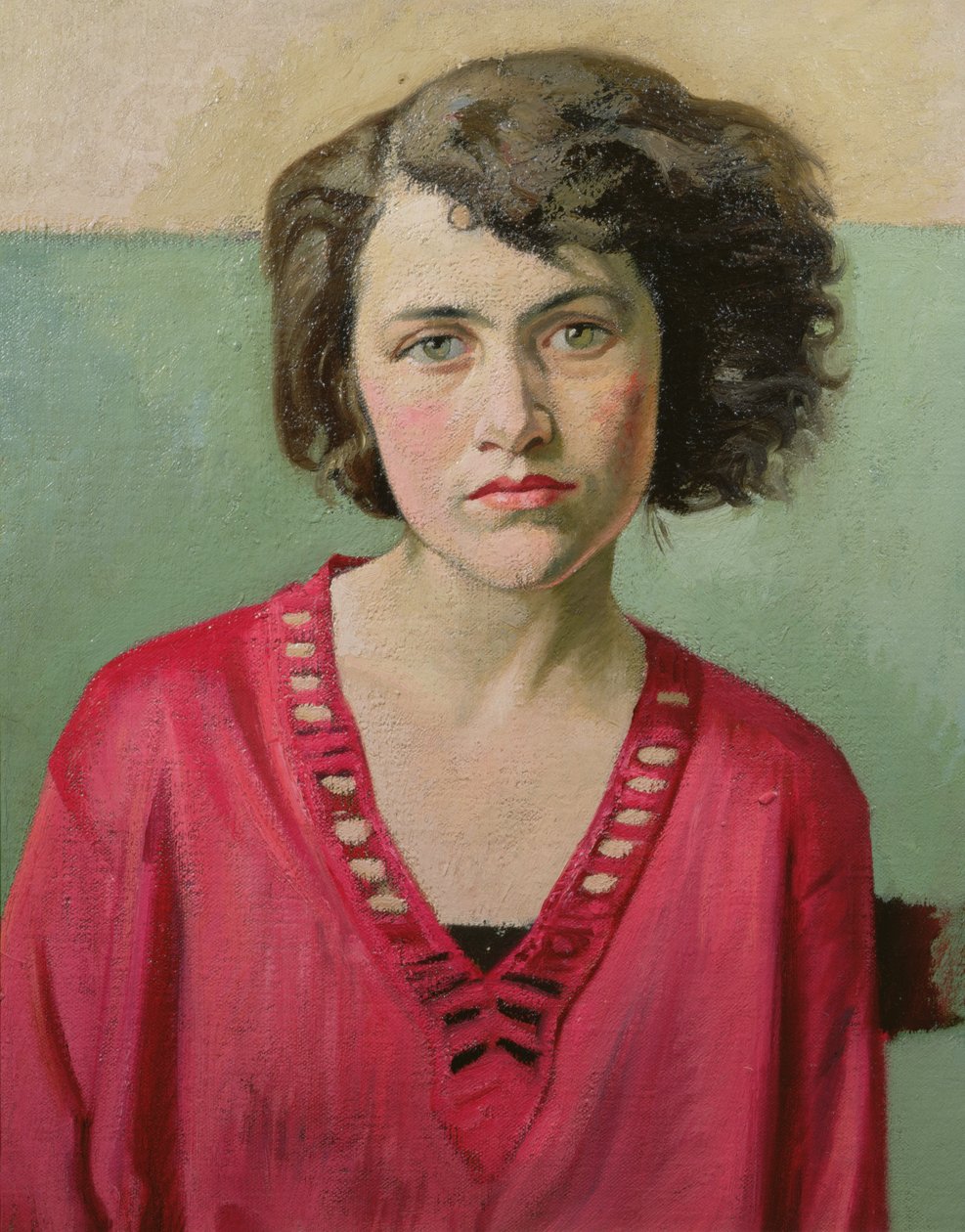 Vaaleanpunaisen tytön muotokuva tekijältä William Rothenstein