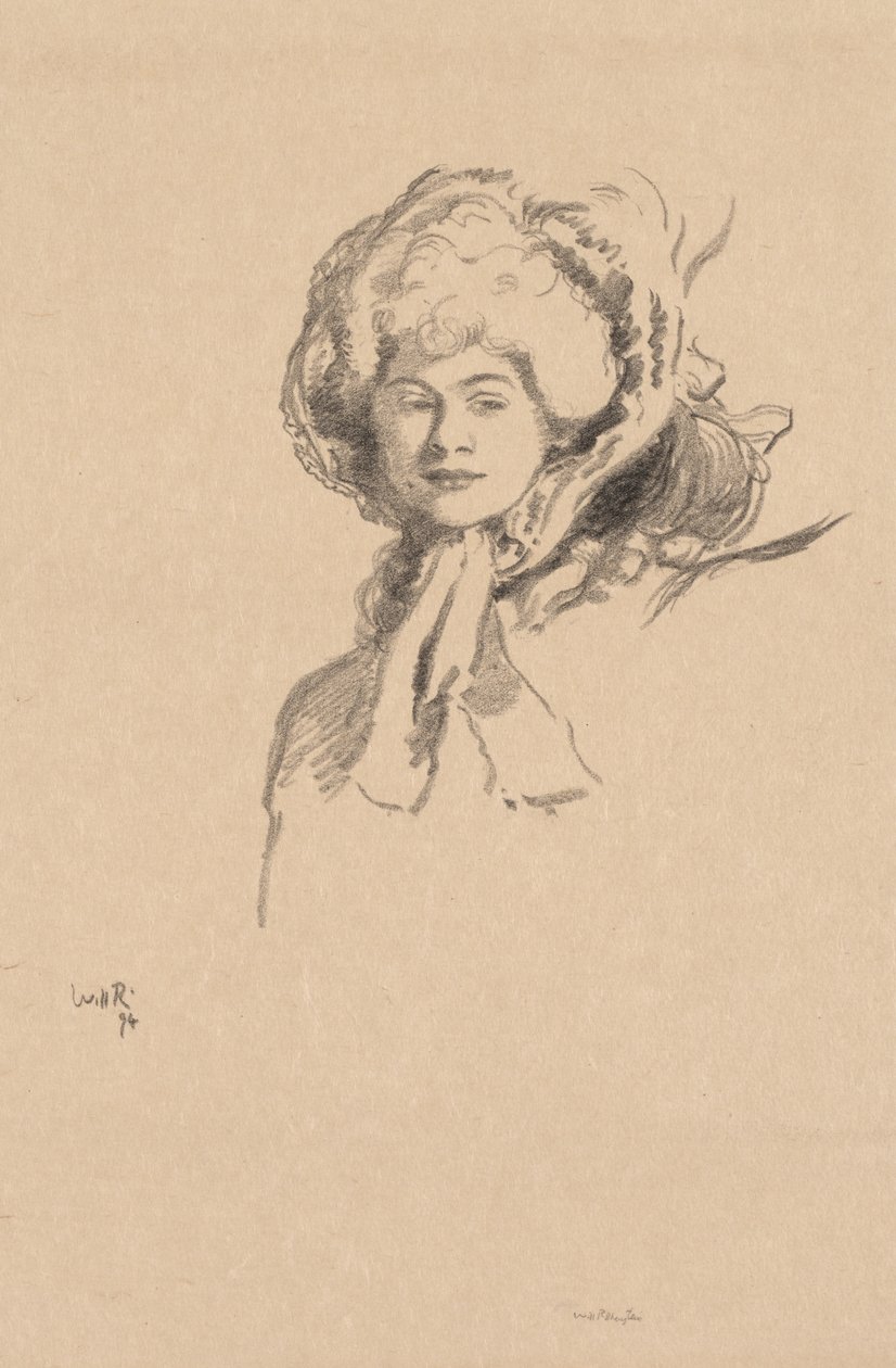 Millamant tai Bonnet and Powder tekijältä William Rothenstein