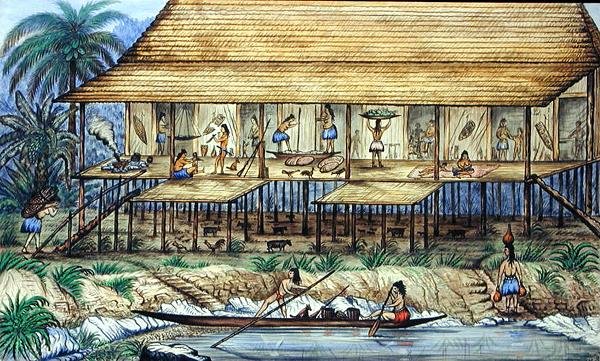 Dayak Longhouse tekijältä William Samwell