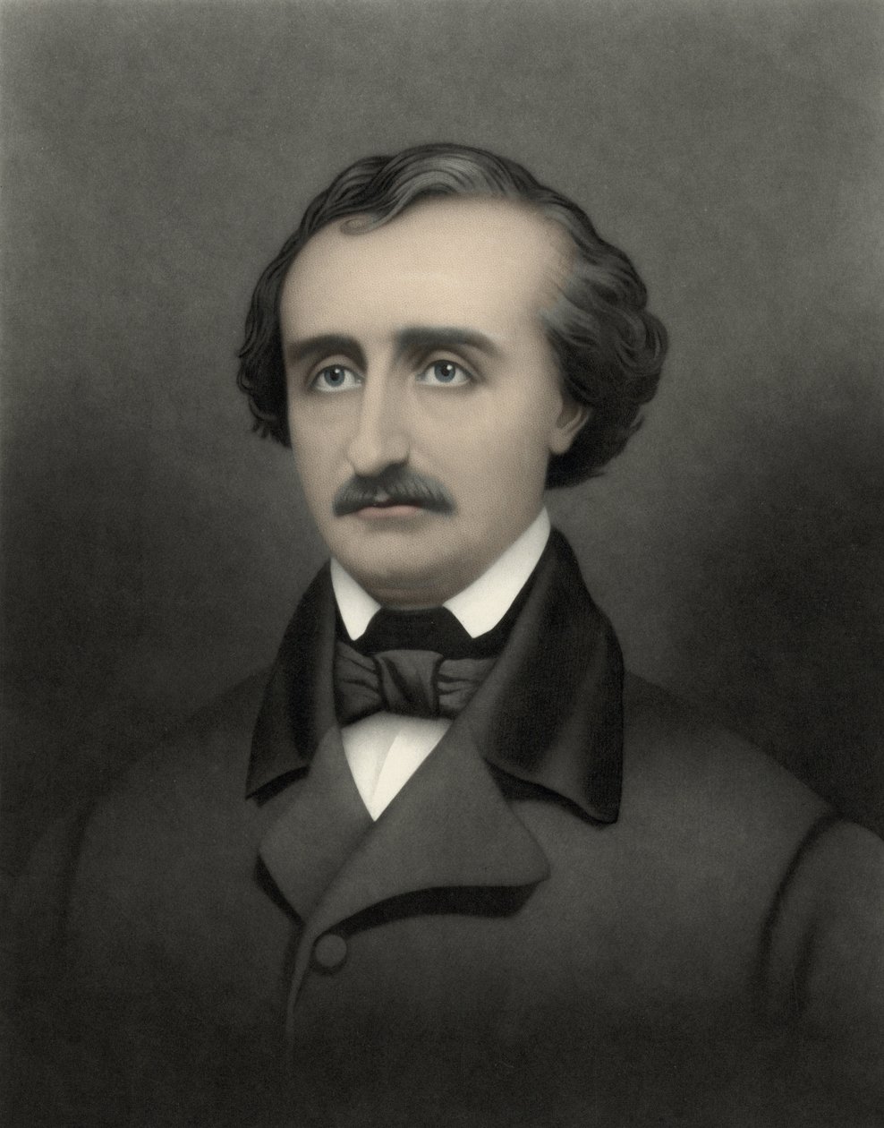 Muotokuva Edgar Allan Poesta (1809-1849), yhdysvaltalaisesta kirjailijasta. tekijältä William Sartain