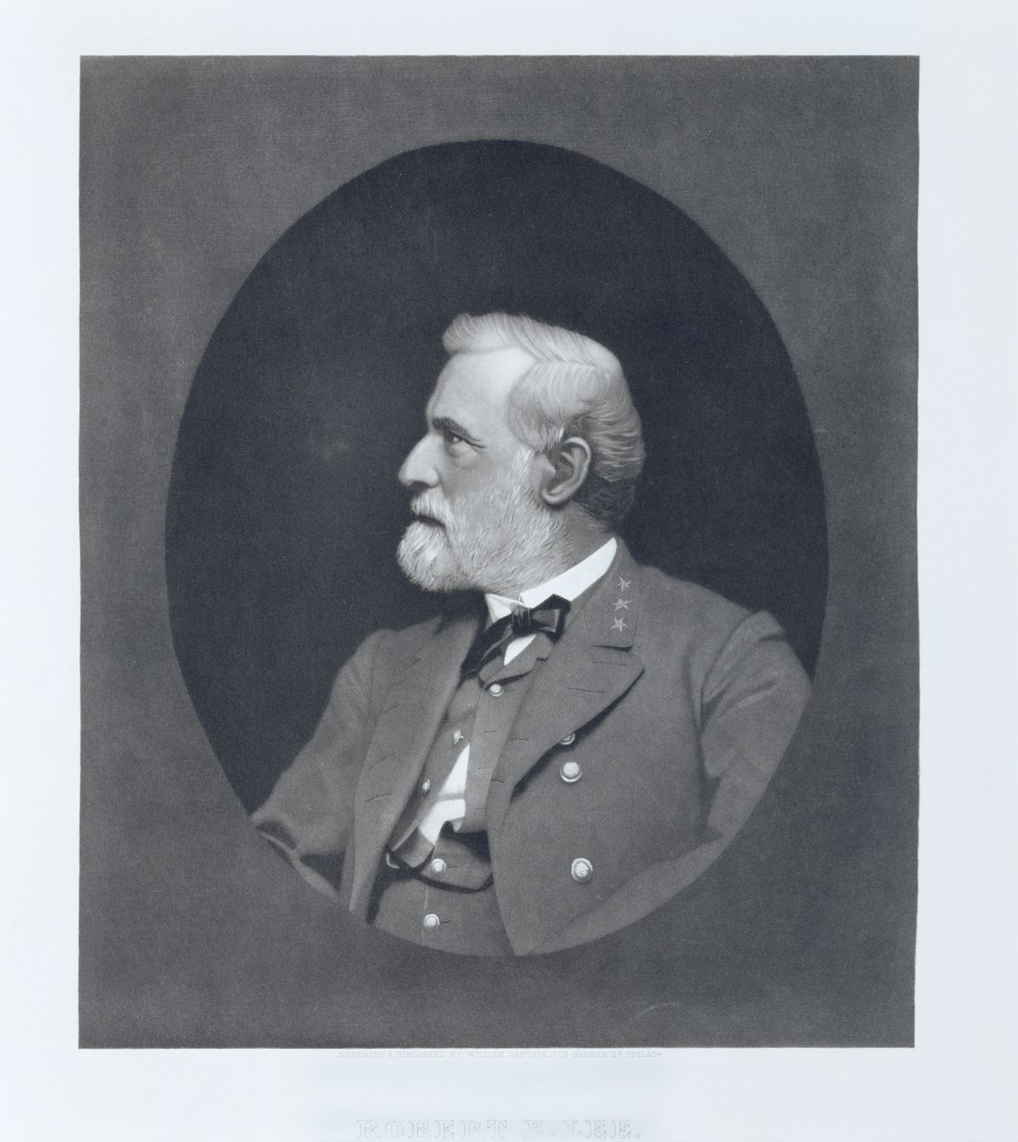 Robert E. Lee, c. 1868 (mezzotint) tekijältä William Sartain