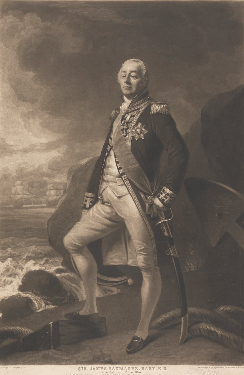 Sir James Saumarez, 1. Baron de Saumarez tekijältä William Say