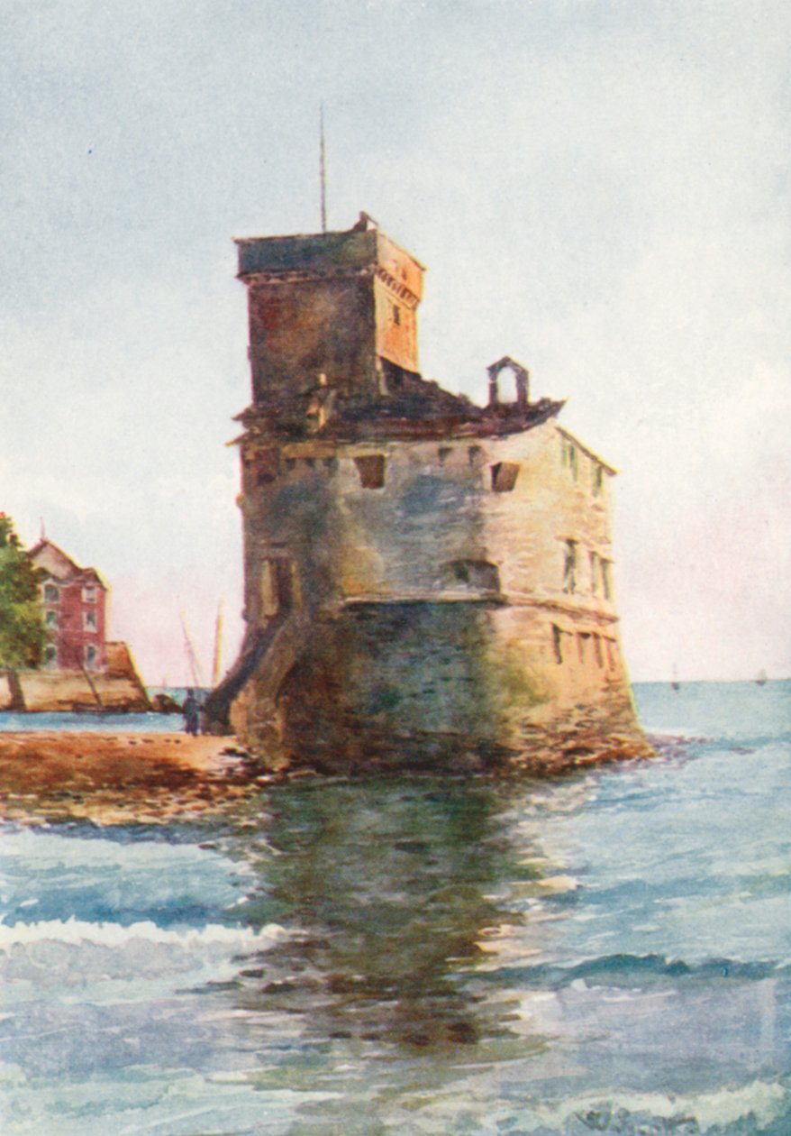 Vanha torni, Rapallo (värilitro) tekijältä William Scott
