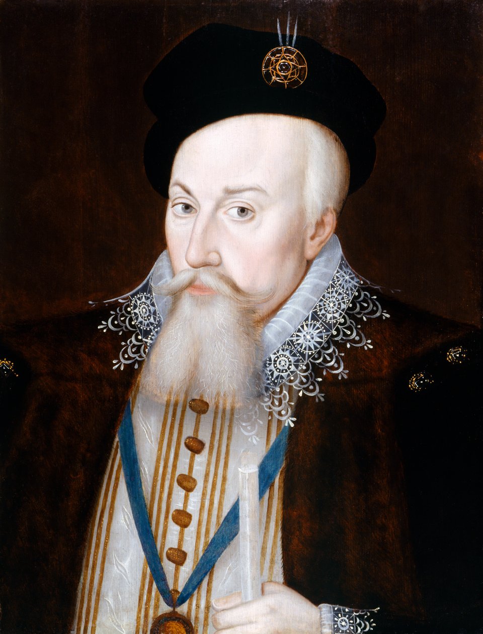Muotokuva Robert Dudleysta, Earl of Leicester (öljy paneelissa) tekijältä William Segar