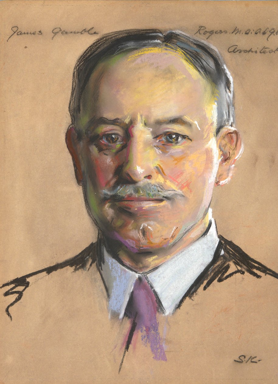 James Gamble Rogers B.A. 1889, 21h, konsultti arkkitehti 1920- tekijältä William Sergeant Kendall