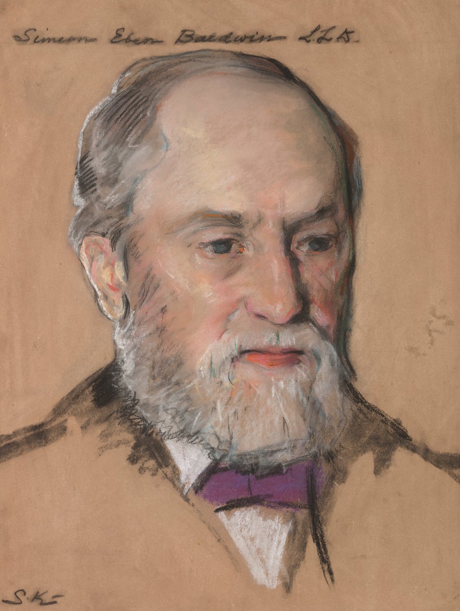 Simeon Eben Baldwin B.A. 1861, oikeustieteen professori 1872-1912 CT:n kuvernööri tekijältä William Sergeant Kendall